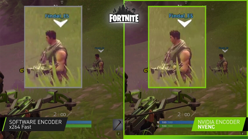 Fortnine with nvidia encoder nvenc