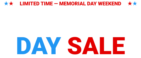 Memorial Day Sale!