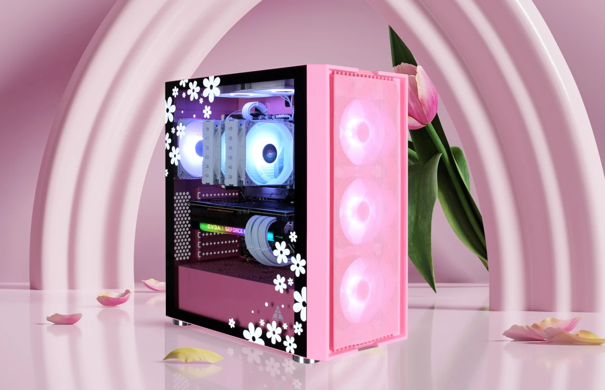 pink gaming pc