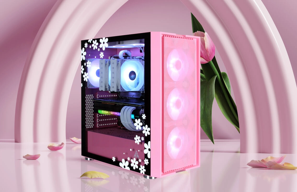 Blissful Pink Gaming PC Series | AVADirect