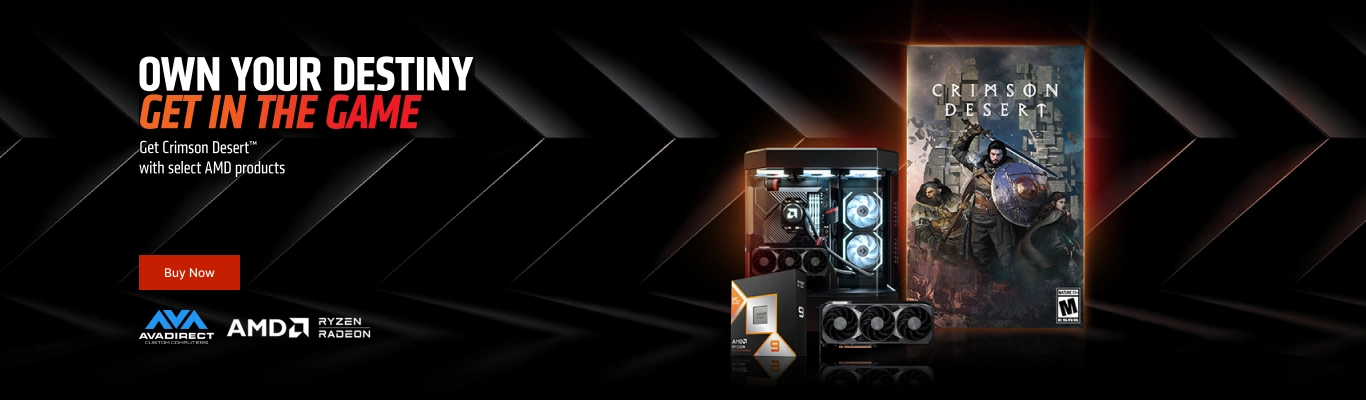 AVADirect AMD Crimson Desert Gaming PC Series