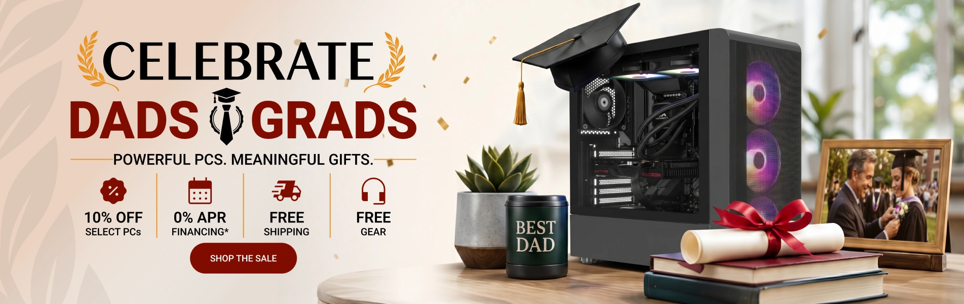 Dads and Grads Sale.