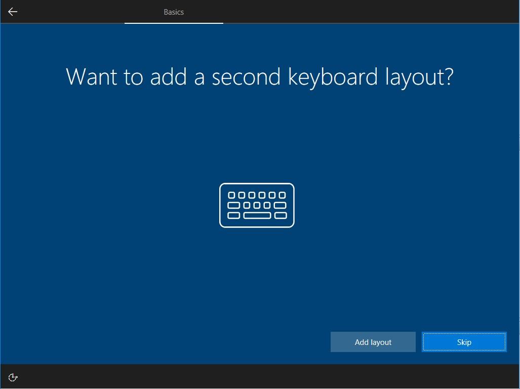 second keyboard layout selecting