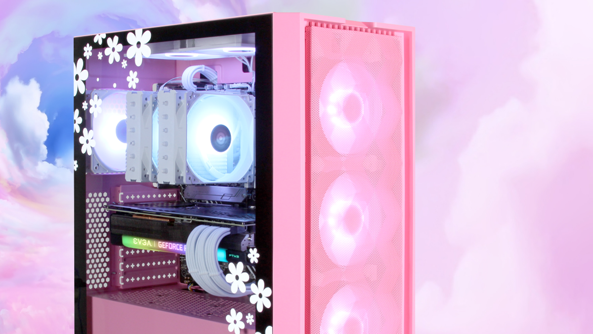 Blissful pink tower gaming pc