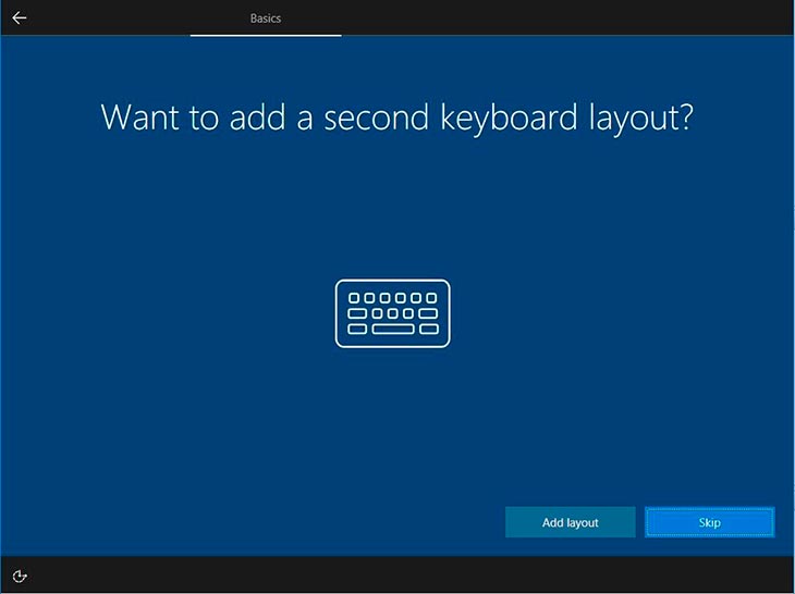 second keyboard layout selecting