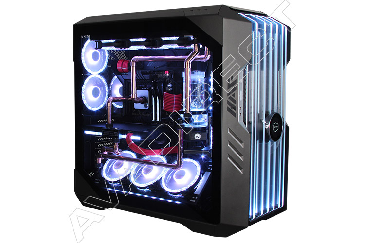 Water-Cooled Gaming PC with Custom Copper Tubing