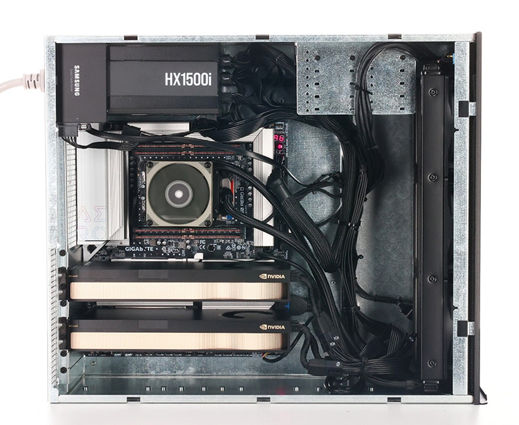 Workstation pc with two gpu