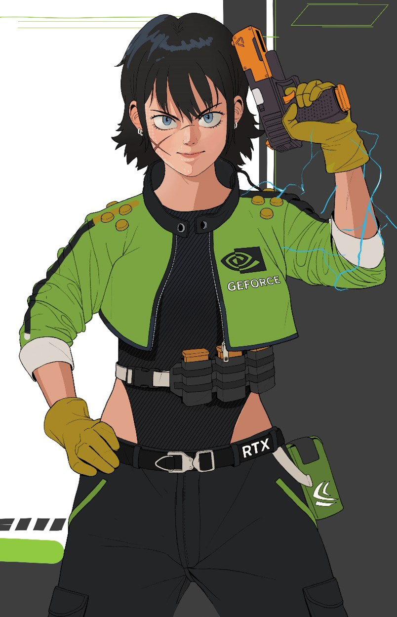 girl geforce art